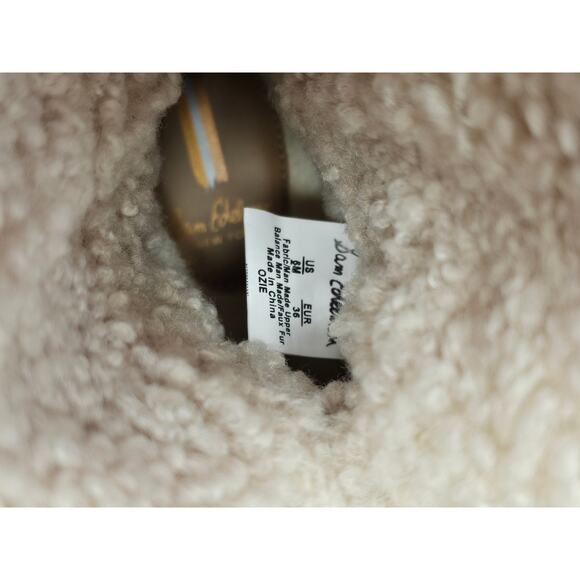 Sam Edelman OZIE SHEARLING BOOTIE BOOTS Size 6M Tan NWT - Picture 13 of 13